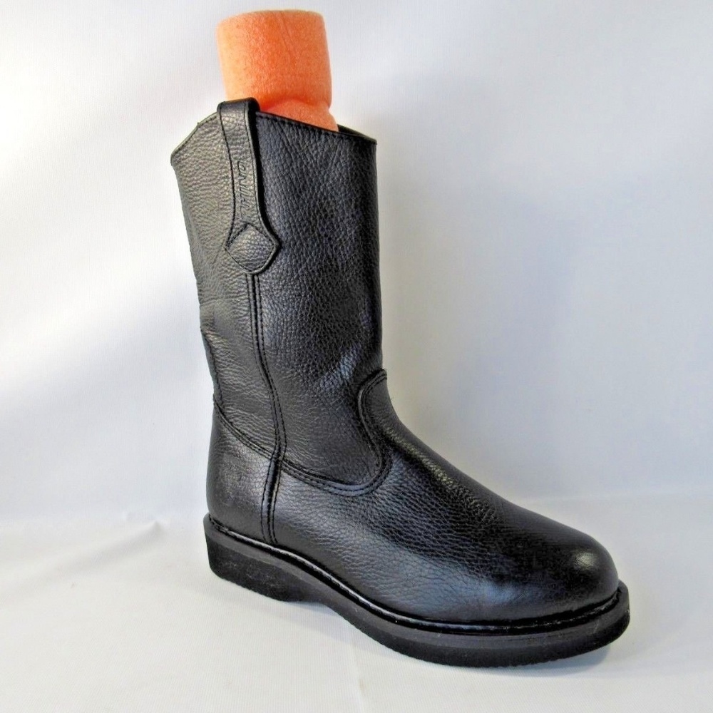 Rhino Size 6.5 Black Cowboy Boots Mens Shoes R4A2
